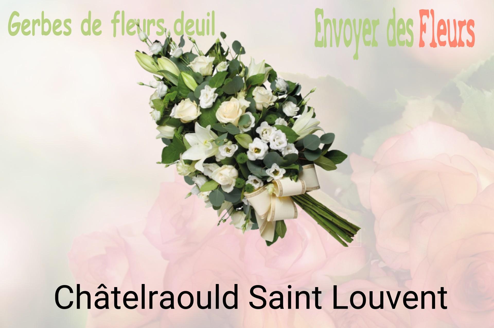 Gerbe de fleurs de deuil livrée à Châtelraould-Saint-Louvent